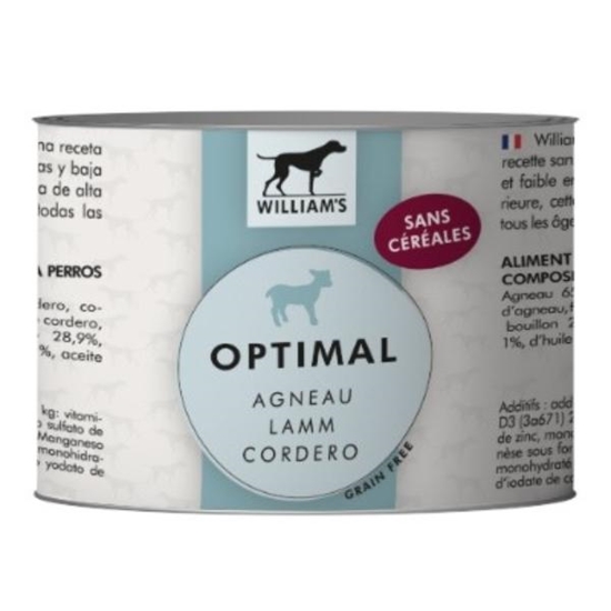 Picture of William’s Optimal Grain Free Lamb 200g High-Protein Pâte